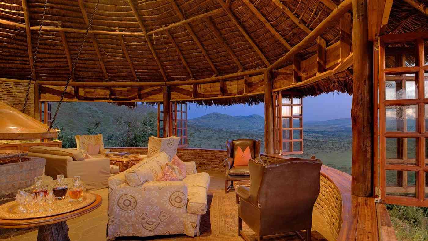 Accommodation exterior and setting of &Beyond Klein’s Camp in Tanzania