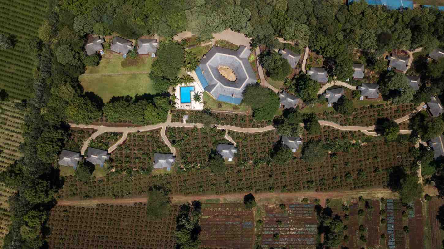 Kitela Lodge aerial view of highlands