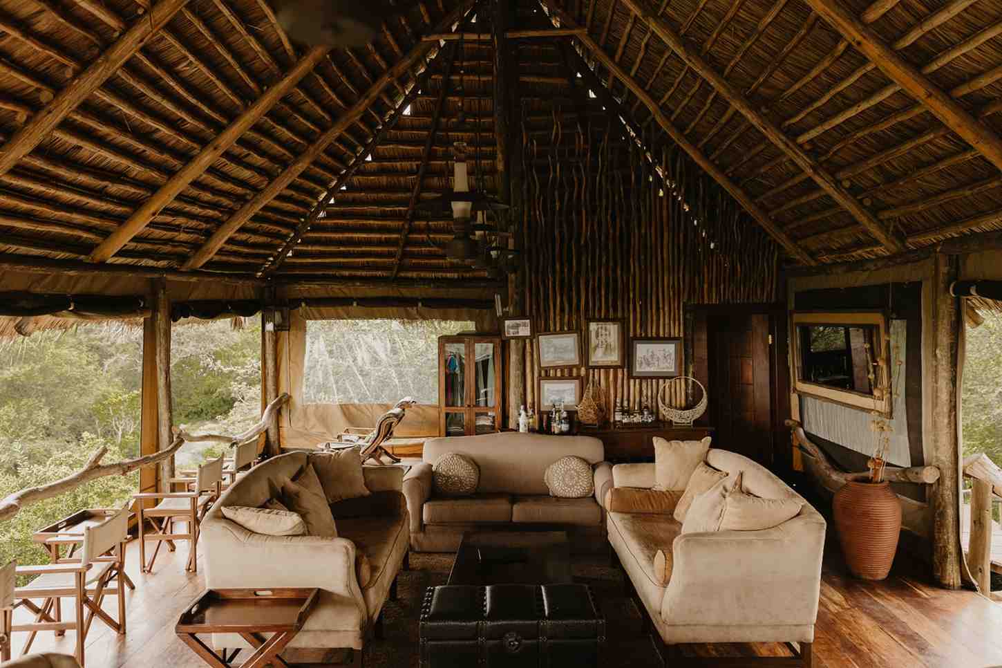 Accommodation exterior and setting of Elewana Serengeti Pioneer Camp in Tanzania