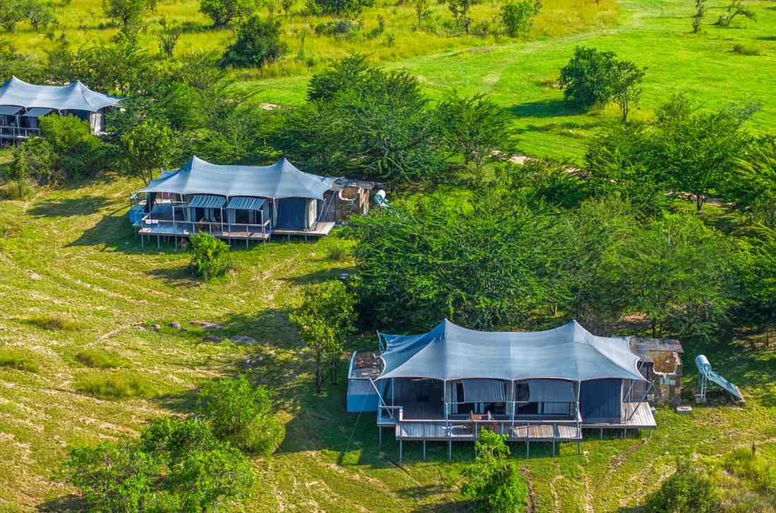 Accommodation exterior and setting of Mara Mara Tented Lodge (TWC) in Tanzania