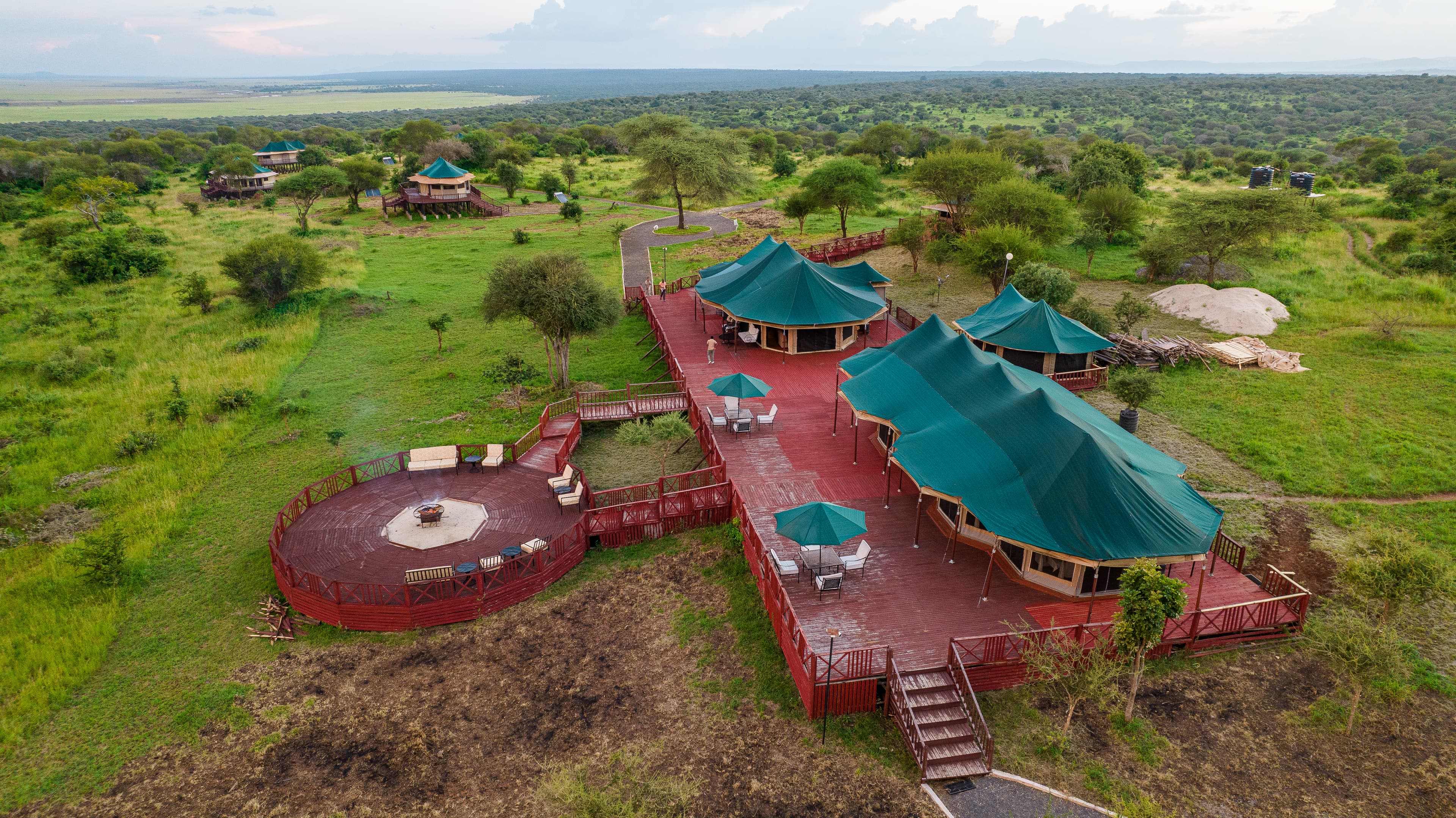Accommodation exterior and setting of Serian Tarangire Camp by Acacia Collection in Tanzania