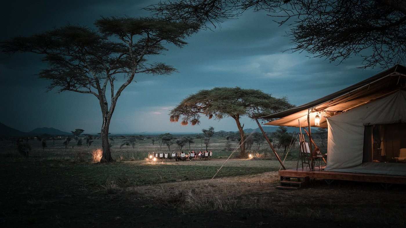 Siringit Serengeti Camp tented camp view