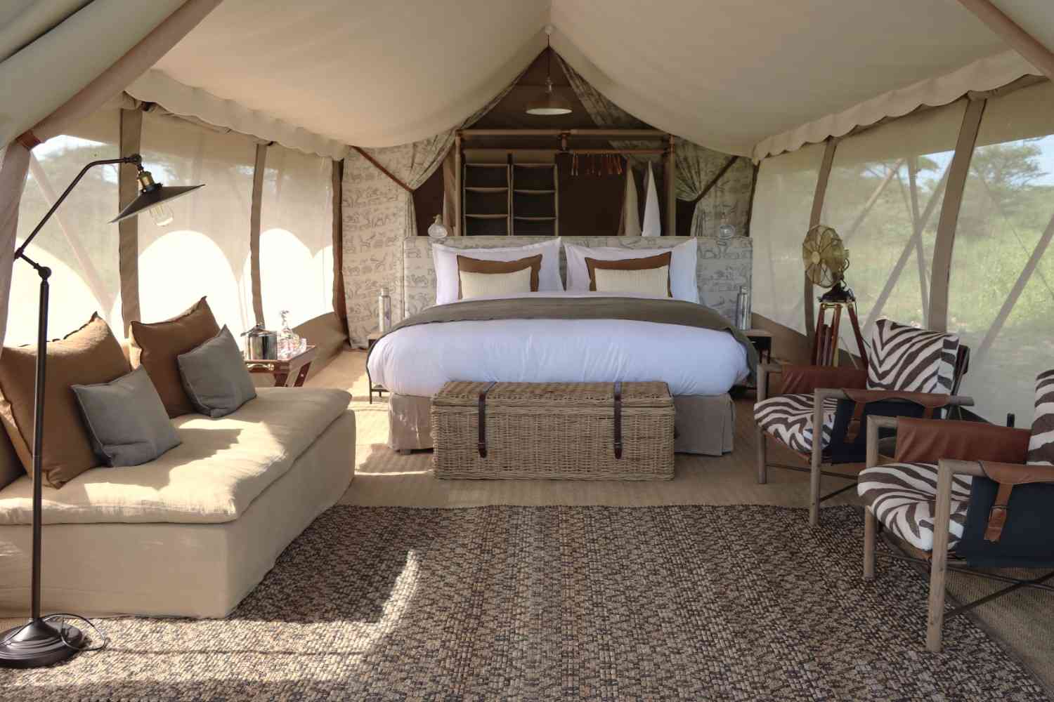 Laba Migration Camp tent landscape view