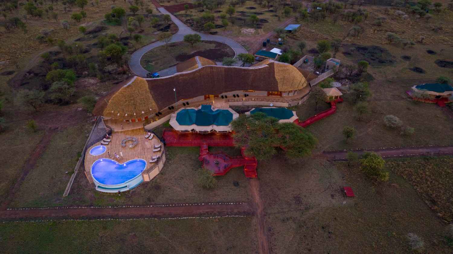 Olkarien Eco Safari Camp tent and deck in central Serengeti