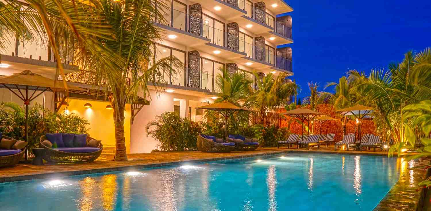 The Z2 plunge pool terrace and boutique rooms