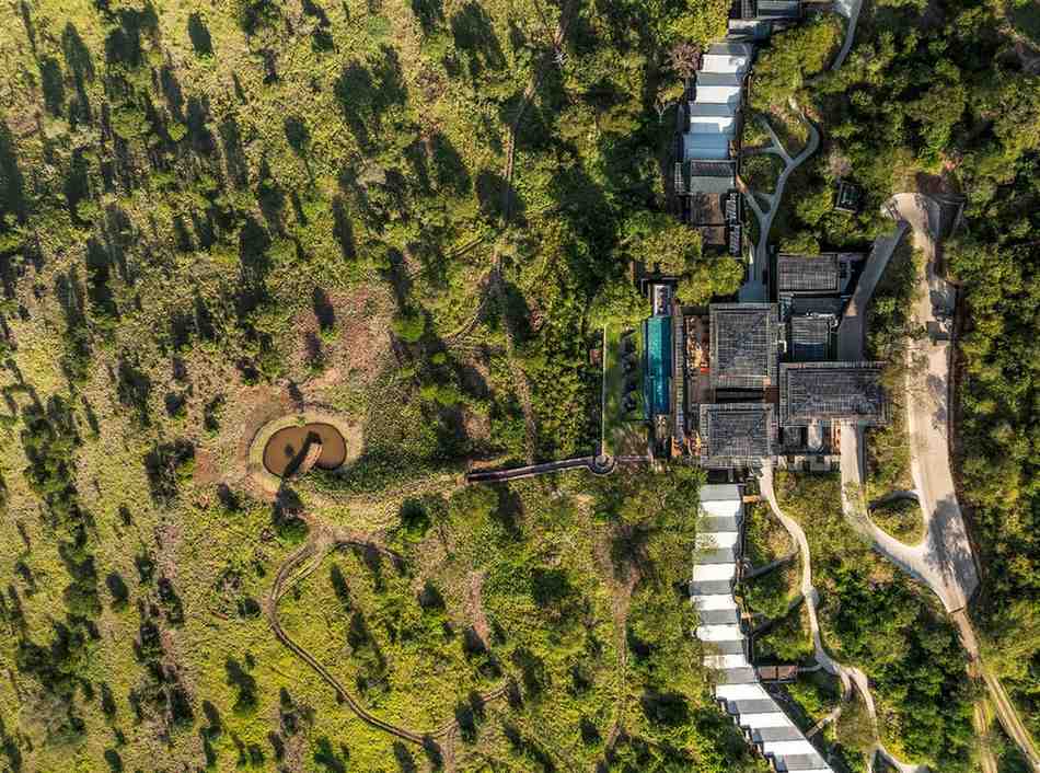 Elewana Serengeti Explorer aerial property view