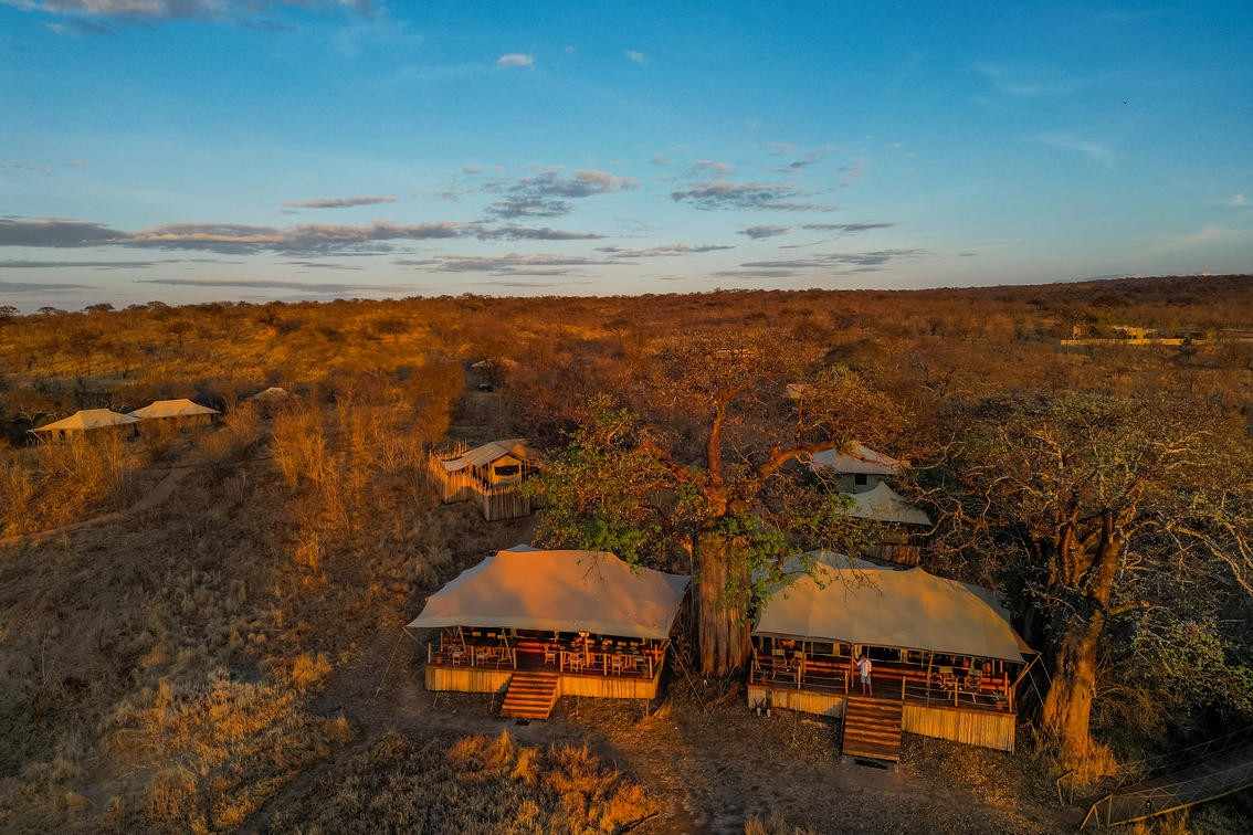 Olkeri Camp tent suite verandah in Randilen