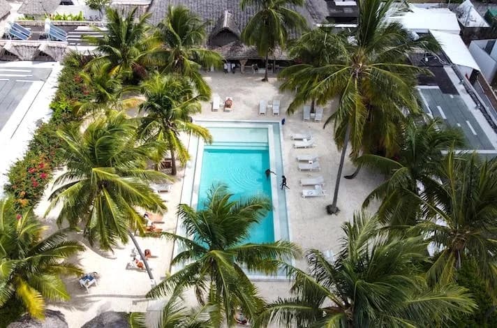 The Loop Beach Resort aerial view