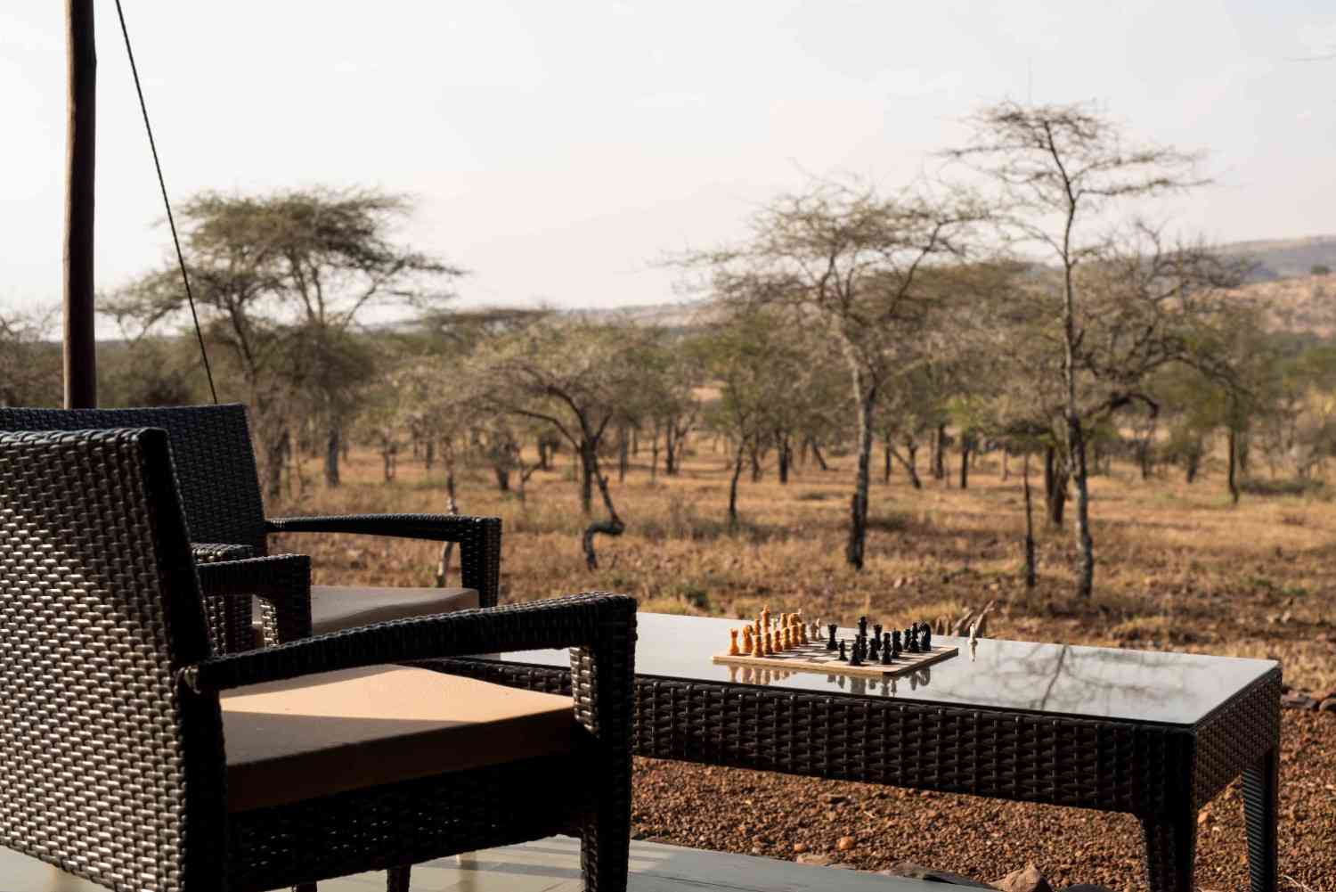 Ole Serai Moru Kopjes tent deck and plains view