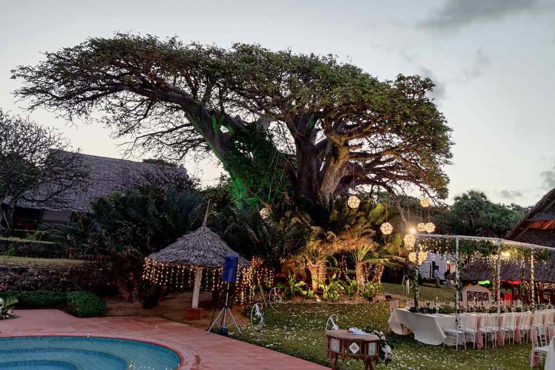 Amani Beach Resort beachfront view