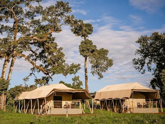 Ang'ata Ngorongoro Camp tented camp on the crater rim
