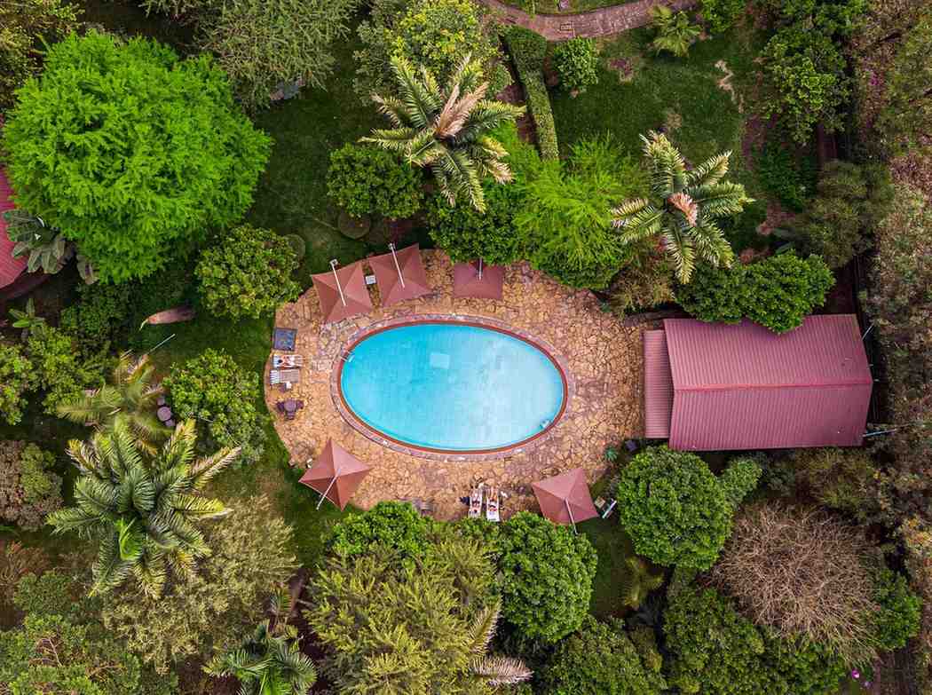 Arusha Planet Lodge pool and gardens