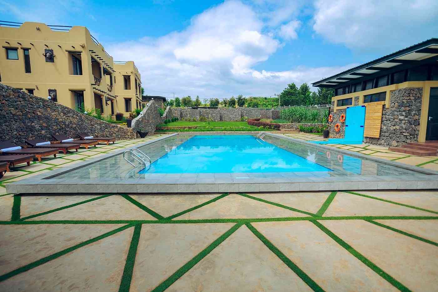The Maridadi Hotel pool and garden