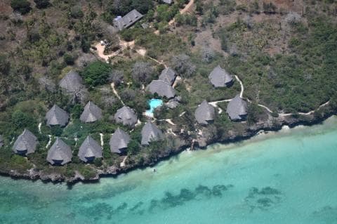 Unguja Lodge aerial view