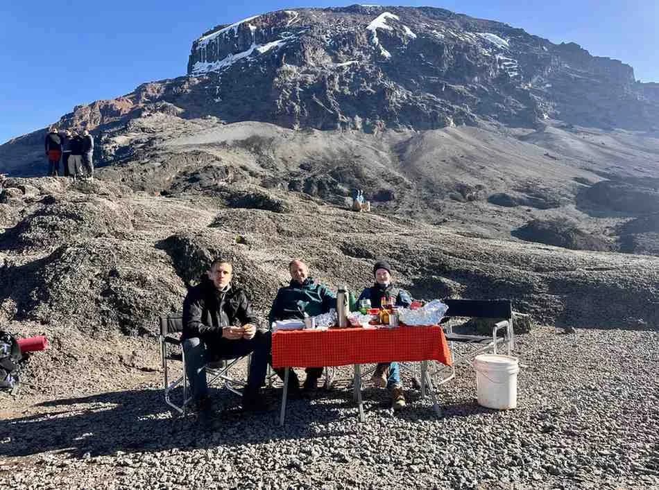 Mount Kilimanjaro summit at sunrise