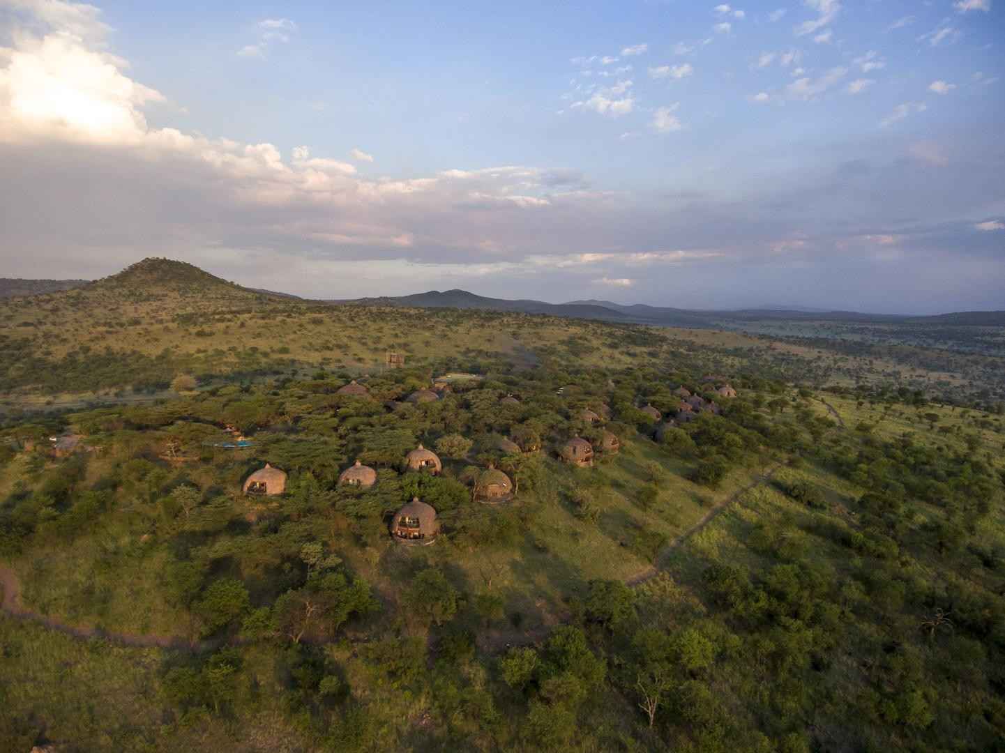 Serengeti Serena Safari Lodge aerial view