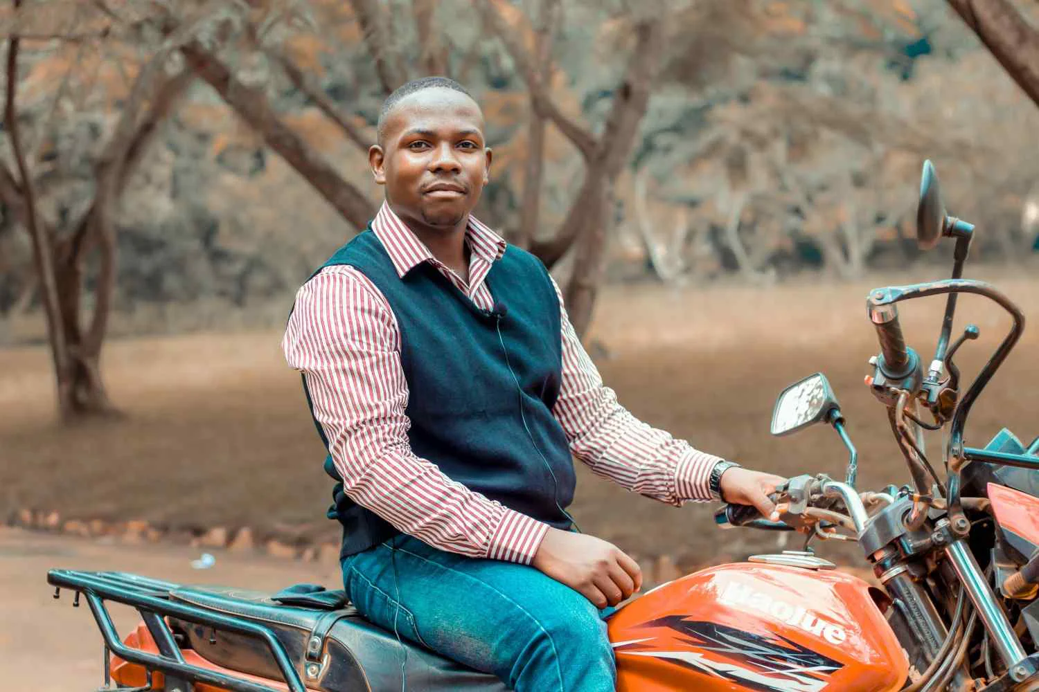 Boda boda motorbike taxi tour in Tanzania